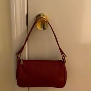 Cole Haan Red Leather Purse Vintage